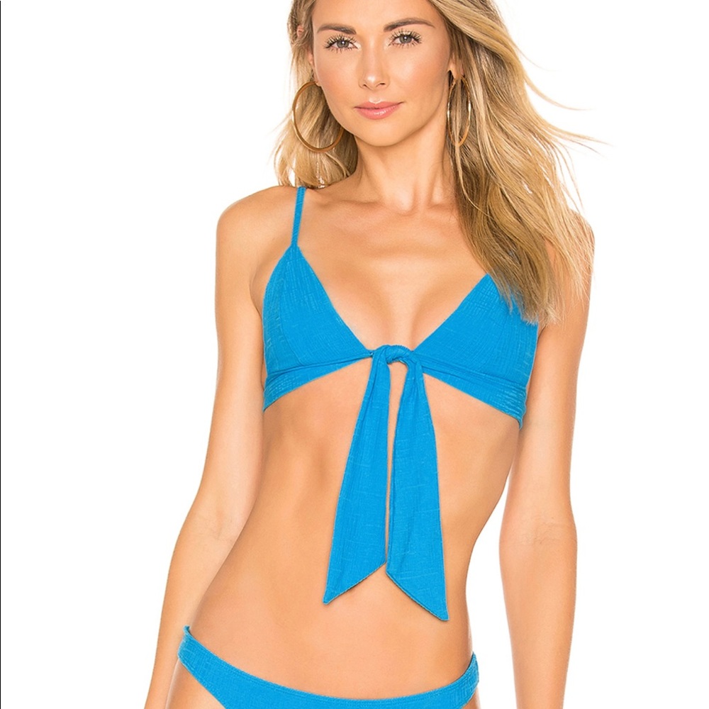 Ellejay Izzy Top Blue Large NWT NEW Reg $92